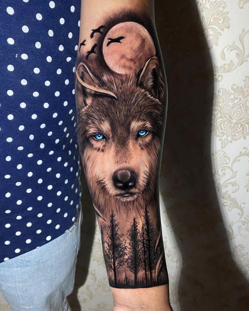 25 Wolf Forearm Tattoo Ideas For Men  Women  PetPress  Wolf tattoo  sleeve Wolf tattoos men Animal sleeve tattoo