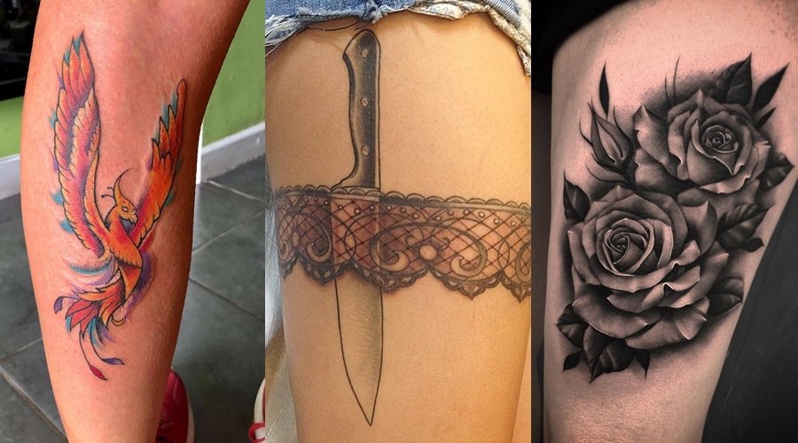 Womens Great Upper Leg Tattoo Models 2020  by tattolover  Medium