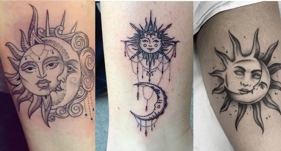 Sun and Moon Tattoos Meaning and 47 Best Design Ideas  Saved Tattoo