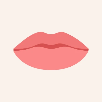 Heavy lower lips with a fuller bottom lip compared to the upper lip