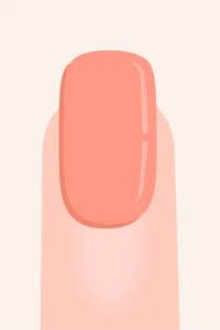 infographic showing squoval nails