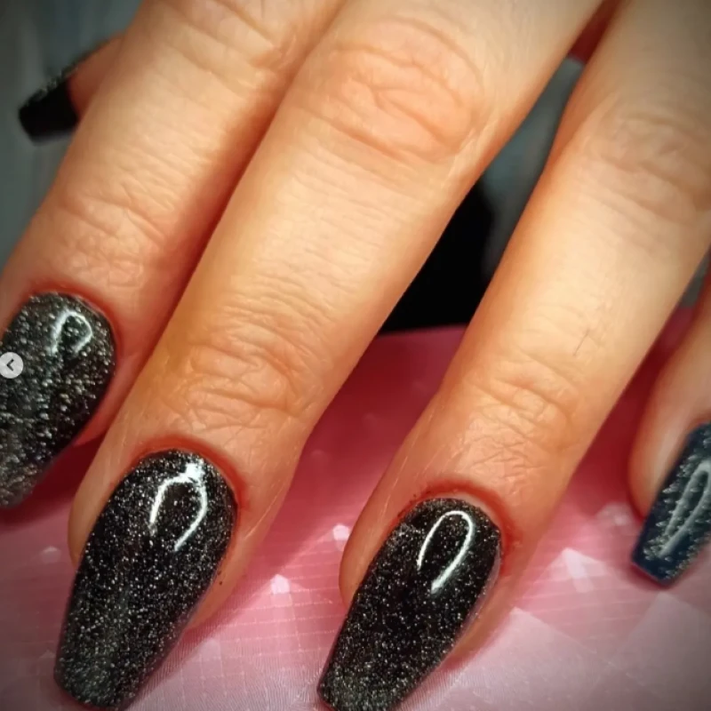 black star coffin nails