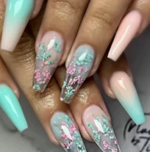 glass effect finish on coffin nails